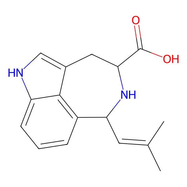 2D Structure of (-)-trans-Clavicipitic acid