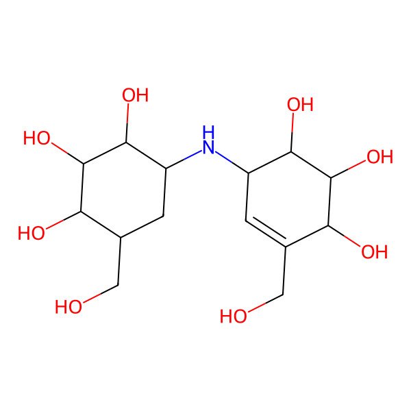 2D Structure of (+)-Validoxylamine-A