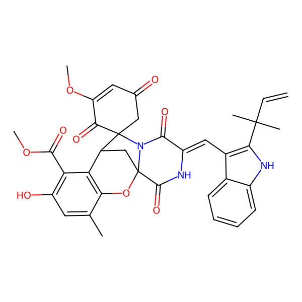 2D Structure of (+/-)-variecolortin A