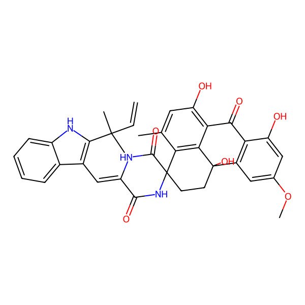 2D Structure of (+/-)-variecolortin B