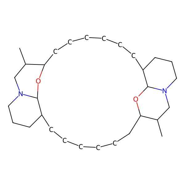2D Structure of (1R,8R,10S,15R,22R,23R,29S,32R)-23,32-dimethyl-9,30-dioxa-11,25-diazapentacyclo[20.6.2.28,11.010,15.025,29]dotriacontane