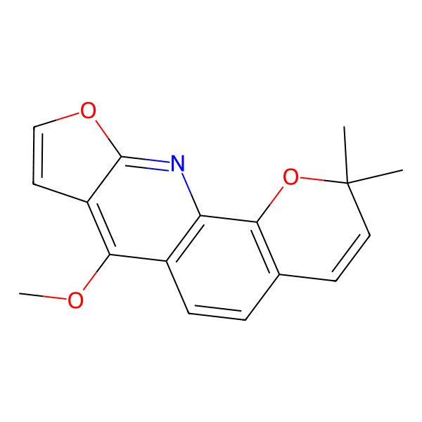 2D Structure of 11-Methoxy-4,4-dimethyl-3,15-dioxa-17-azatetracyclo[8.7.0.02,7.012,16]heptadeca-1(10),2(7),5,8,11,13,16-heptaene