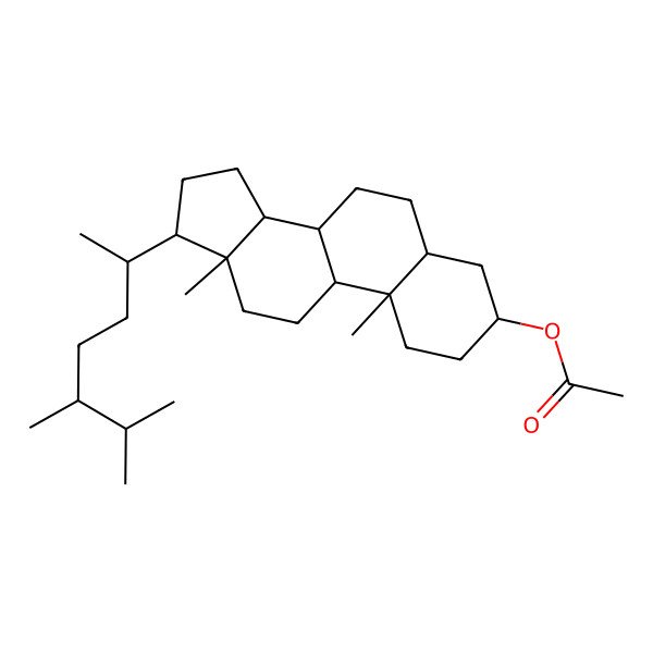 2D Structure of [17-(5,6-dimethylheptan-2-yl)-10,13-dimethyl-2,3,4,5,6,7,8,9,11,12,14,15,16,17-tetradecahydro-1H-cyclopenta[a]phenanthren-3-yl] acetate