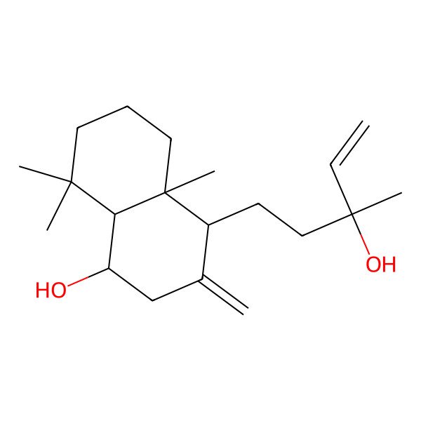 2D Structure of (1S,4S,4aR,8aS)-4-((S)-3-Hydroxy-3-methylpent-4-en-1-yl)-4a,8,8-trimethyl-3-methylenedecahydronaphthalen-1-ol