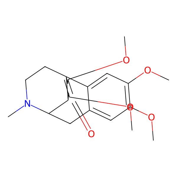 2D Structure of (1R,9S,10S)-4,5,12,13-tetramethoxy-17-methyl-17-azatetracyclo[7.5.3.01,10.02,7]heptadeca-2,4,6,12-tetraen-11-one