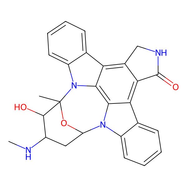 2D Structure of 3-Hydroxy-2-methyl-4-(methylamino)-29-oxa-1,7,17-triazaoctacyclo[12.12.2.12,6.07,28.08,13.015,19.020,27.021,26]nonacosa-8,10,12,14,19,21,23,25,27-nonaen-16-one