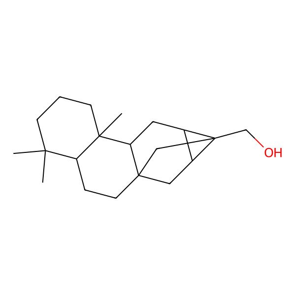 2D Structure of [(1R,4R,9R,10R,12S,13R,14R)-5,5,9-trimethyl-13-pentacyclo[11.2.1.01,10.04,9.012,14]hexadecanyl]methanol