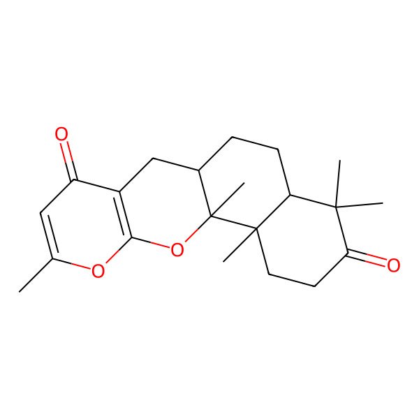 2D Structure of (1S,2S,7R,10S)-1,2,6,6,15-pentamethyl-16,18-dioxatetracyclo[8.8.0.02,7.012,17]octadeca-12(17),14-diene-5,13-dione
