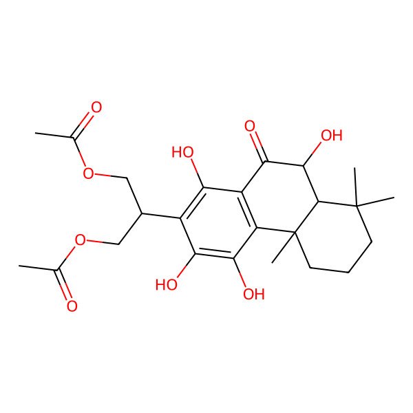 2D Structure of [3-acetyloxy-2-(1,3,4,9-tetrahydroxy-4b,8,8-trimethyl-10-oxo-6,7,8a,9-tetrahydro-5H-phenanthren-2-yl)propyl] acetate