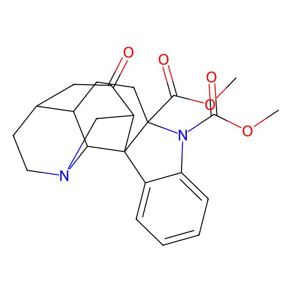2D Structure of Dimethyl 20-oxo-9,15-diazahexacyclo[13.5.1.02,10.02,14.03,8.013,18]henicosa-3,5,7-triene-9,10-dicarboxylate