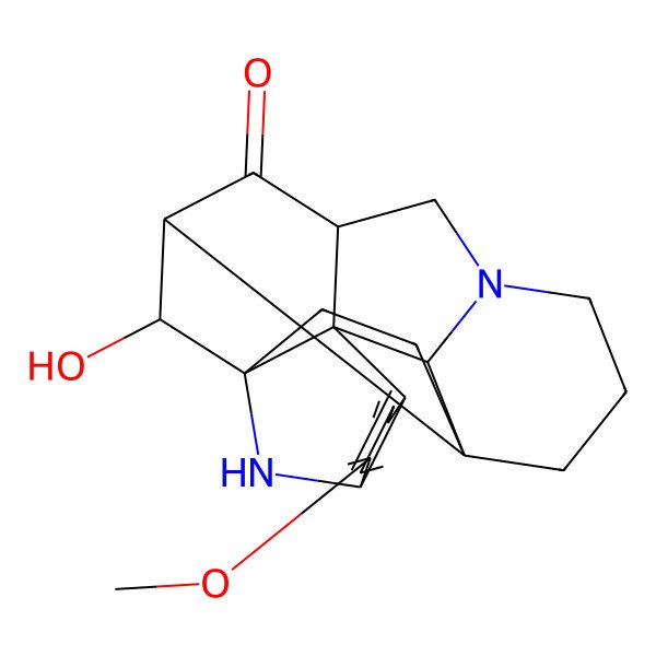 2D Structure of (1R,2S,3R,11S,12R,13R,15R)-12-hydroxy-8-methoxy-10,17-diazaheptacyclo[9.9.2.01,13.02,17.03,11.03,15.04,9]docosa-4(9),5,7-trien-14-one