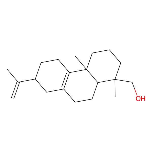 2D Structure of [(1S,4aS,7R,10aR)-1,4a-dimethyl-7-prop-1-en-2-yl-2,3,4,5,6,7,8,9,10,10a-decahydrophenanthren-1-yl]methanol