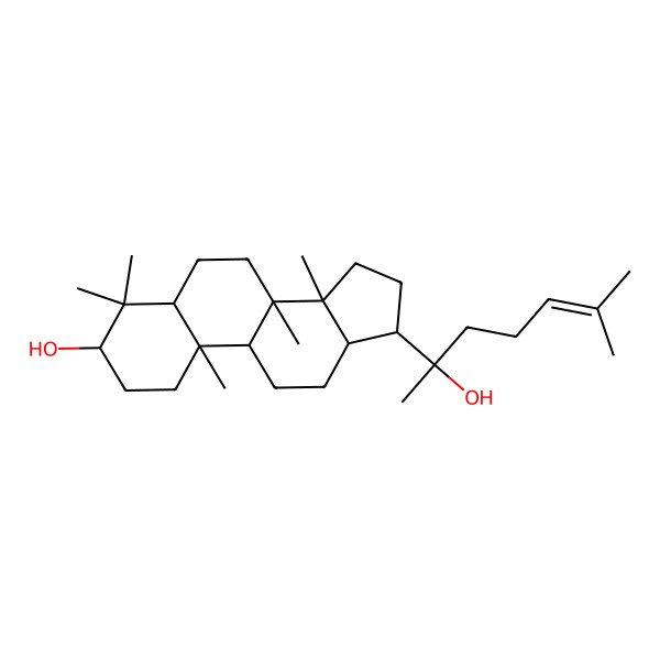 2D Structure of (3S,5R,8R,9R,10R,13R,14S,17R)-17-[(2S)-2-hydroxy-6-methylhept-5-en-2-yl]-4,4,8,10,14-pentamethyl-2,3,5,6,7,9,11,12,13,15,16,17-dodecahydro-1H-cyclopenta[a]phenanthren-3-ol