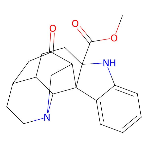 2D Structure of Methyl 20-oxo-9,15-diazahexacyclo[13.5.1.02,10.02,14.03,8.013,18]henicosa-3,5,7-triene-10-carboxylate