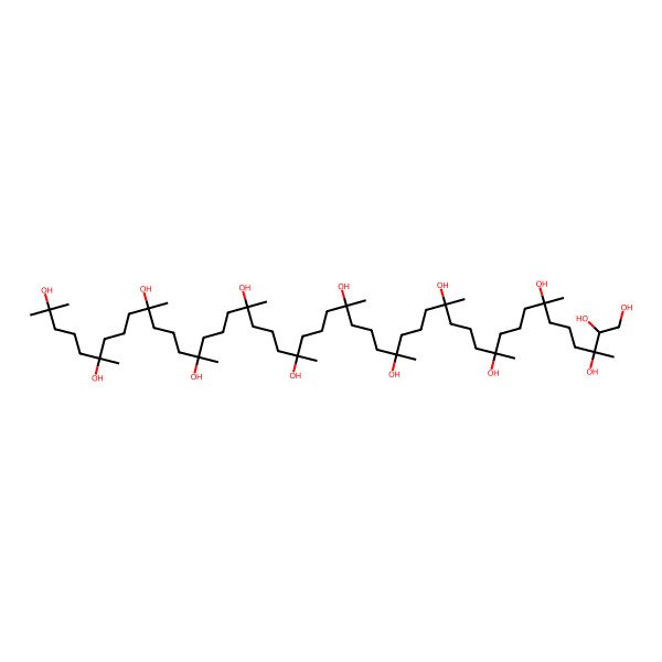 2D Structure of 3,7,11,15,19,23,27,31,35,39,43,47-Dodecamethyloctatetracontane-1,2,3,7,11,15,19,23,27,31,35,39,43,47-tetradecol