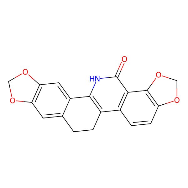 2D Structure of 5,7,18,20-Tetraoxa-24-azahexacyclo[11.11.0.02,10.04,8.014,22.017,21]tetracosa-1(13),2,4(8),9,14(22),15,17(21)-heptaen-23-one