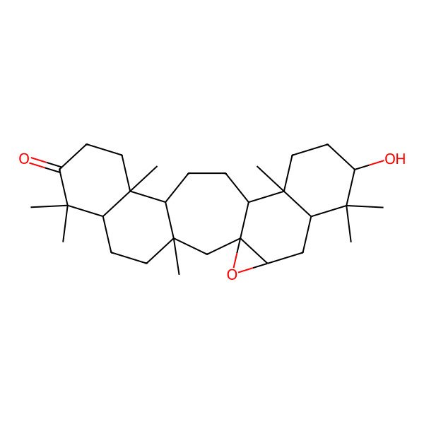 2D Structure of 19-Hydroxy-3,7,7,11,16,20,20-heptamethyl-24-oxahexacyclo[13.9.0.01,23.03,12.06,11.016,21]tetracosan-8-one