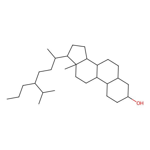2D Structure of (3S,5S,8R,9R,10S,13R,14S,17R)-13-methyl-17-[(2R,5R)-5-propan-2-yloctan-2-yl]-1,2,3,4,5,6,7,8,9,10,11,12,14,15,16,17-hexadecahydrocyclopenta[a]phenanthren-3-ol