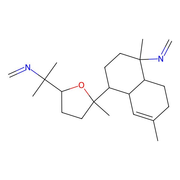 2D Structure of N-[(1R,4R,4aR,8aS)-1,6-dimethyl-4-[(2S,5R)-2-methyl-5-[2-(methylideneamino)propan-2-yl]oxolan-2-yl]-3,4,4a,7,8,8a-hexahydro-2H-naphthalen-1-yl]methanimine