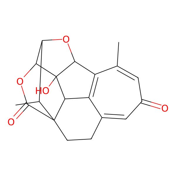 2D Structure of (1S,11R,12R,13R,15S,16R,19S)-12-hydroxy-8,19-dimethyl-14,17-dioxahexacyclo[13.3.1.01,11.04,10.09,13.012,16]nonadeca-4,7,9-triene-6,18-dione