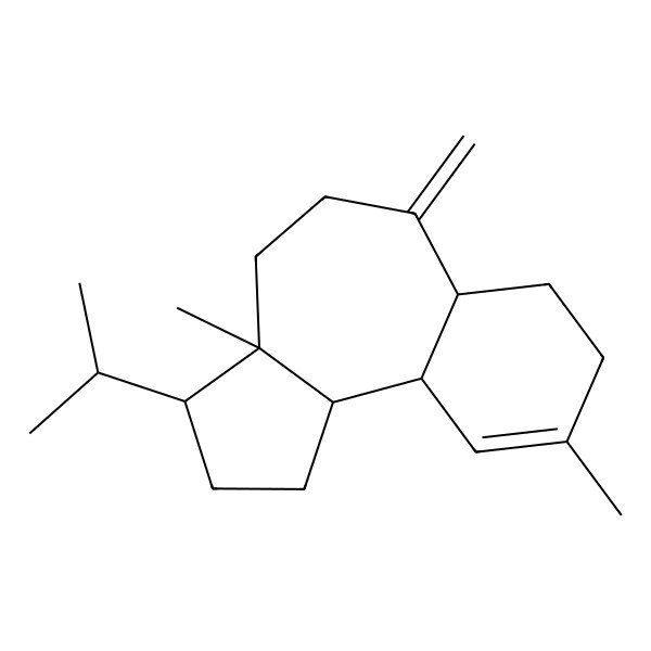 2D Structure of (3R,3aS,6aS,10aS,10bR)-3a,9-dimethyl-6-methylidene-3-propan-2-yl-1,2,3,4,5,6a,7,8,10a,10b-decahydrobenzo[e]azulene