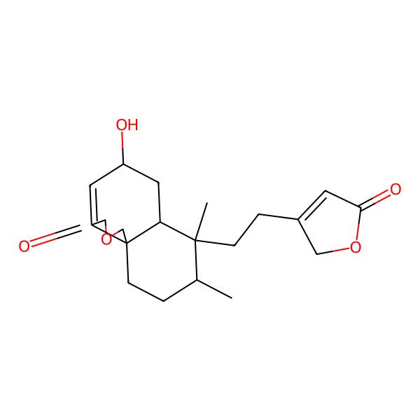 2D Structure of (5S,6aS,7R,8R,10aS)-5-hydroxy-7,8-dimethyl-7-[2-(5-oxo-2H-furan-3-yl)ethyl]-5,6,6a,8,9,10-hexahydro-1H-benzo[d][2]benzofuran-3-one