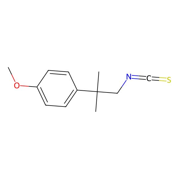 2D Structure of 1-(1-Isothiocyanato-2-methylpropan-2-yl)-4-methoxybenzene