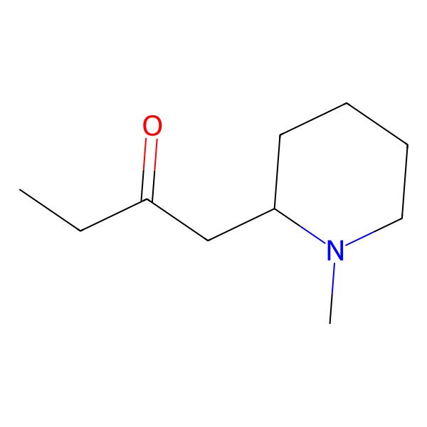 2D Structure of 1-(1-Methyl-2-piperidyl)-2-butanone