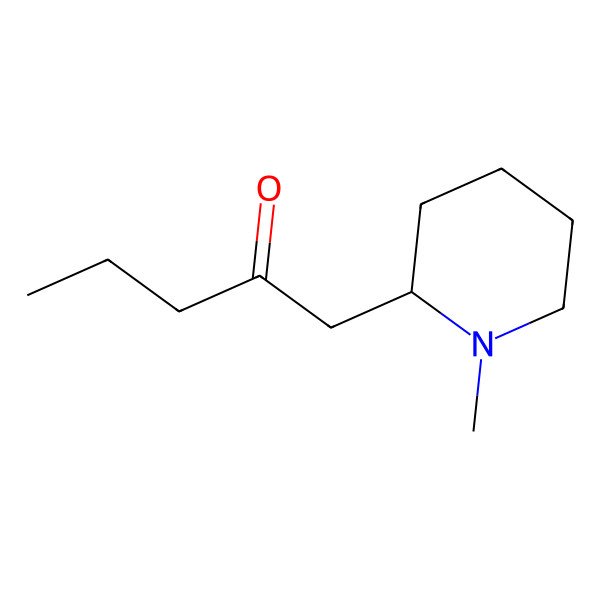 2D Structure of 1-(1-Methylpiperidin-2-yl)pentan-2-one