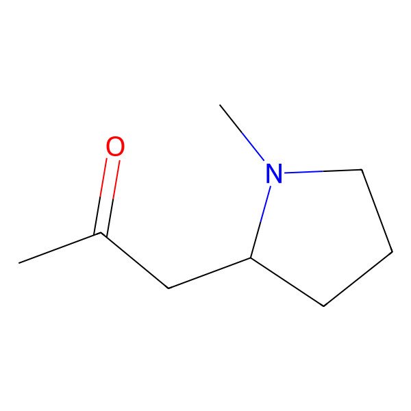 2D Structure of 1-(1-Methylpyrrolidin-2-yl)acetone