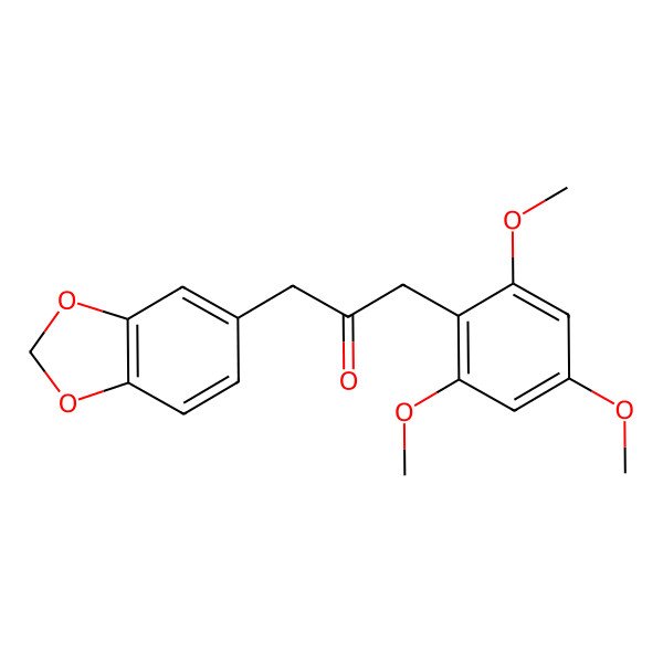 2D Structure of 1-(1,3-Benzodioxol-5-yl)-3-(2,4,6-trimethoxyphenyl)propan-2-one