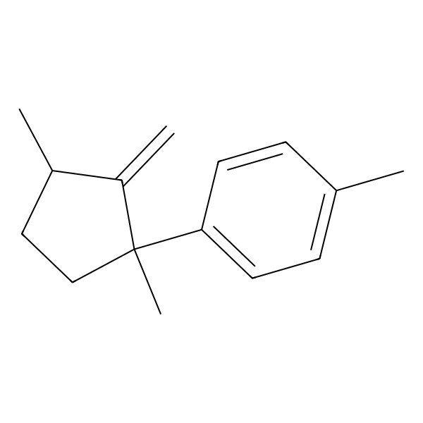 2D Structure of 1-(1,3-Dimethyl-2-methylidenecyclopentyl)-4-methylbenzene