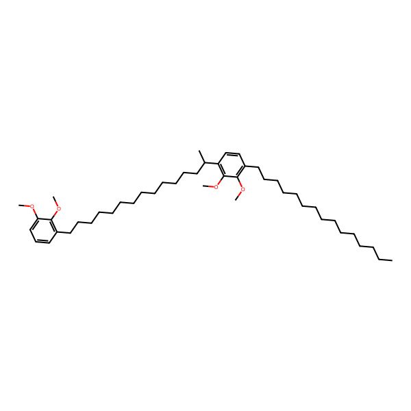 2D Structure of 1-[15-(2,3-Dimethoxyphenyl)pentadecan-2-yl]-2,3-dimethoxy-4-pentadecylbenzene