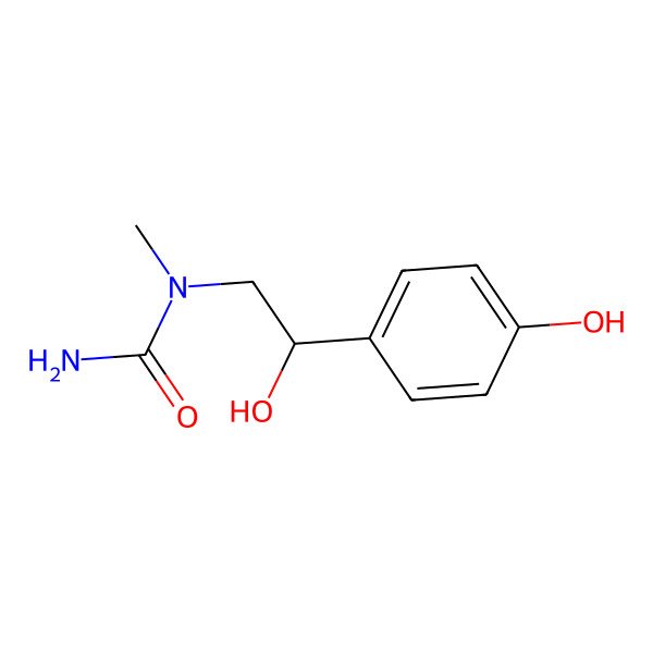 2D Structure of 1-[2-Hydroxy-2-(4-hydroxyphenyl)ethyl]-1-methylurea