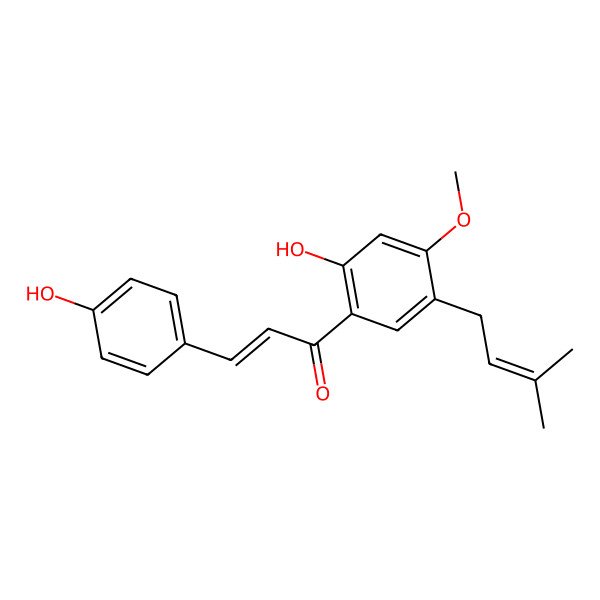 2D Structure of Roussochalcone B