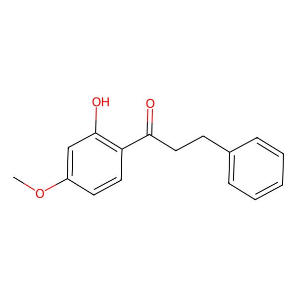2D Structure of 1-(2-Hydroxy-4-methoxyphenyl)-3-phenylpropan-1-one