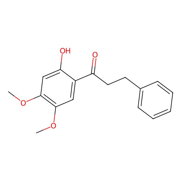 2D Structure of 1-(2-Hydroxy-4,5-dimethoxyphenyl)-3-phenylpropan-1-one