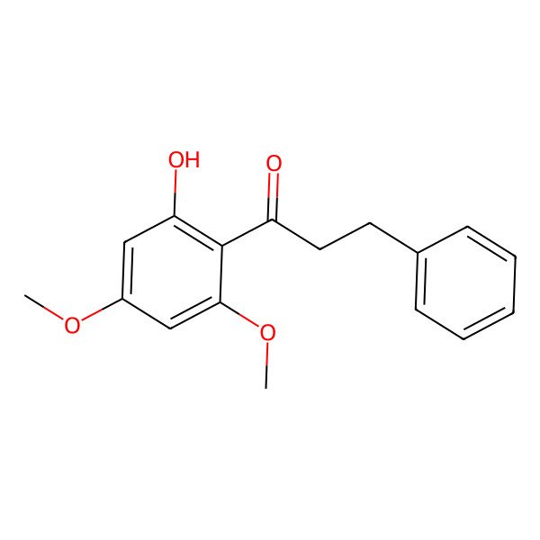 2D Structure of 1-(2-Hydroxy-4,6-dimethoxyphenyl)-3-phenylpropan-1-one