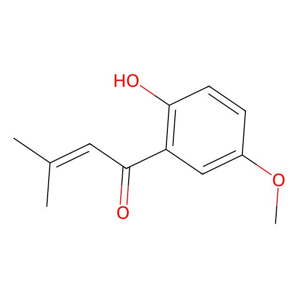 2D Structure of 1-(2-Hydroxy-5-methoxyphenyl)-3-methylbut-2-en-1-one