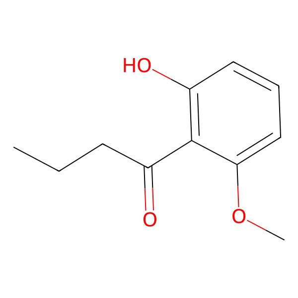 2D Structure of 1-(2-Hydroxy-6-methoxy-phenyl)-butan-1-one