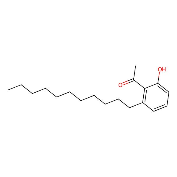 2D Structure of 1-(2-Hydroxy-6-undecylphenyl)ethanone