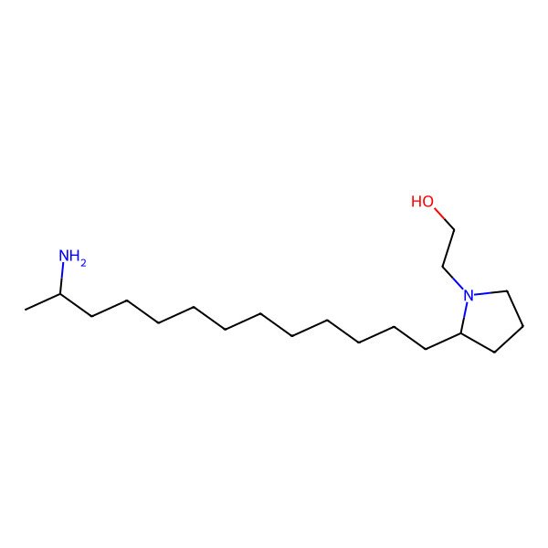 2D Structure of 1-(2-Hydroxyethyl)-2-(12-aminotridecyl)pyrrolidine