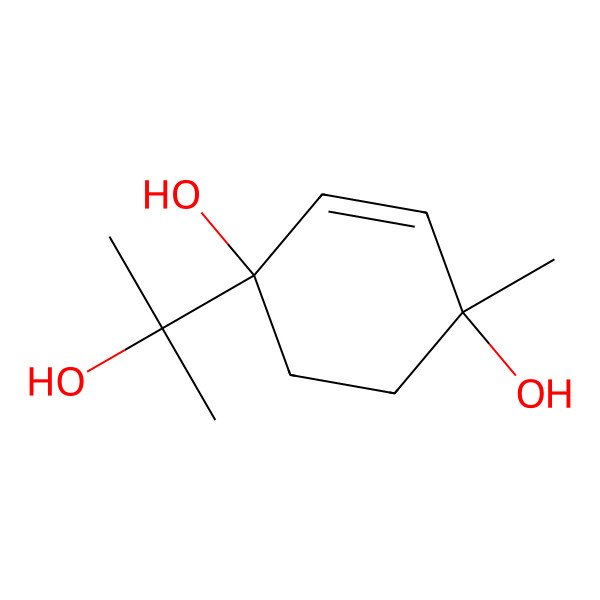 2D Structure of 1-(2-Hydroxypropan-2-yl)-4-methylcyclohex-2-ene-1,4-diol