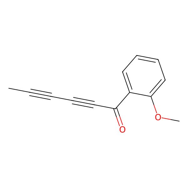 2D Structure of 1-(2-Methoxyphenyl)hexa-2,4-diyn-1-one