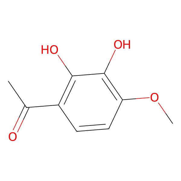 2D Structure of 1-(2,3-Dihydroxy-4-methoxyphenyl)ethanone 2D Structure of 1-(2,3-Dihydroxy-4-methoxyphenyl)ethanone