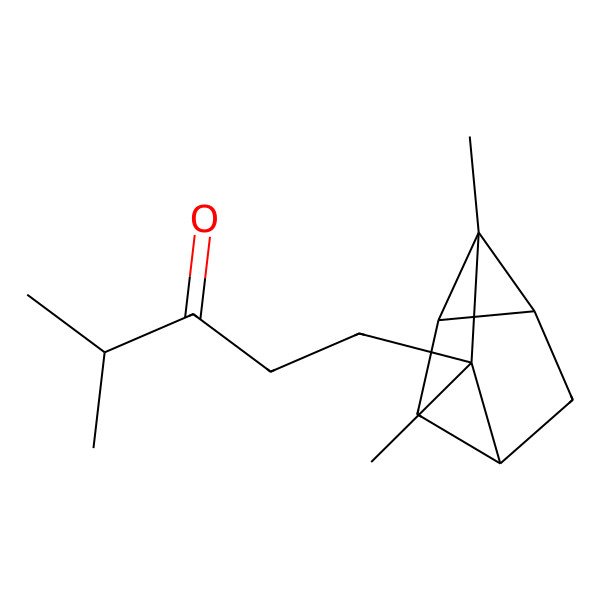2D Structure of 1-(2,3-Dimethyl-3-tricyclo[2.2.1.02,6]heptanyl)-4-methylpentan-3-one