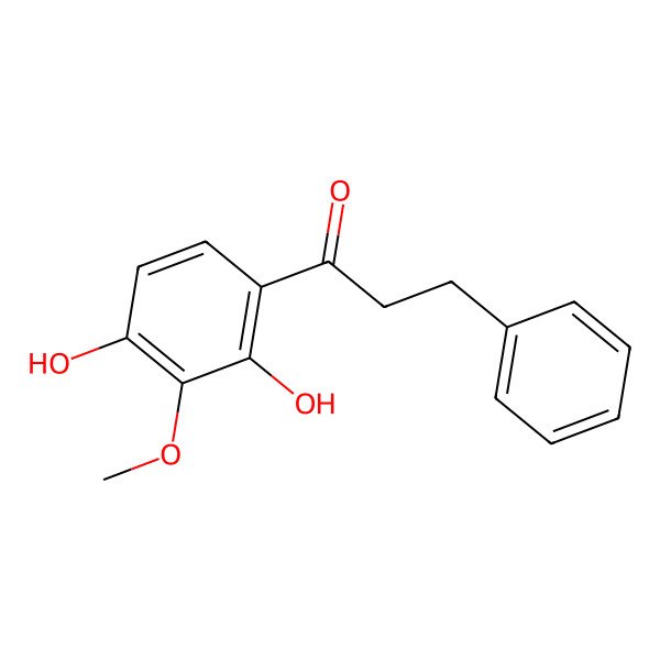2D Structure of 1-(2,4-Dihydroxy-3-methoxyphenyl)-3-phenylpropan-1-one