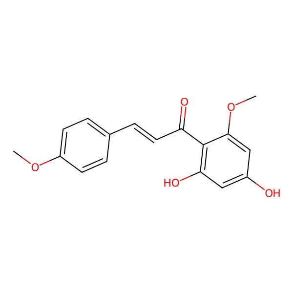 2D Structure of 1-(2,4-Dihydroxy-6-methoxyphenyl)-3-(4-methoxyphenyl)prop-2-en-1-one