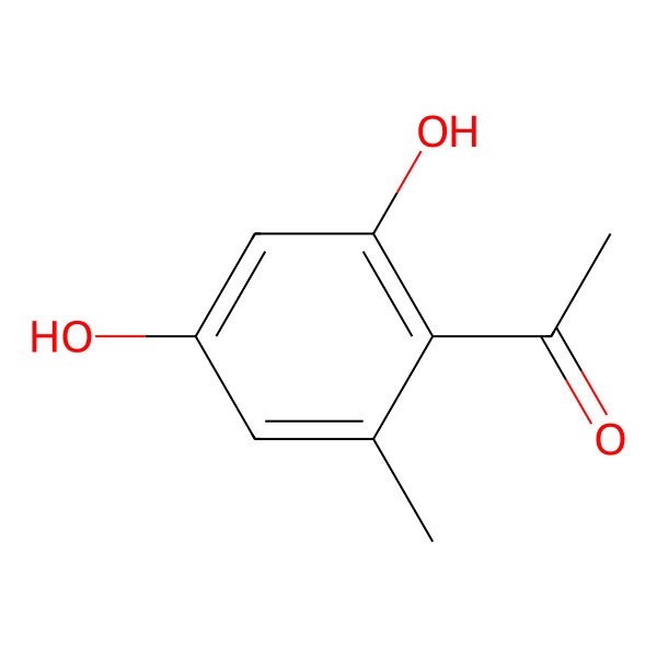 2D Structure of 1-(2,4-Dihydroxy-6-methylphenyl)ethanone