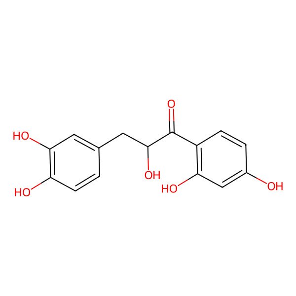 2D Structure of 1-(2,4-Dihydroxyphenyl)-3-(3,4-dihydroxyphenyl)-2-hydroxypropan-1-one